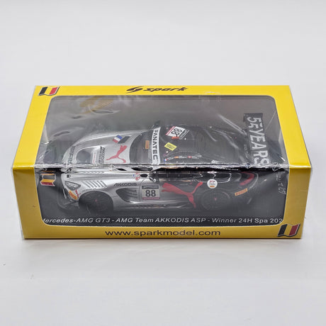 Spark Mercedes-AMG GT3 #88 AMG Team AKKodis ASP 24Hrs Spa 2022 Winner 1/43 Scale