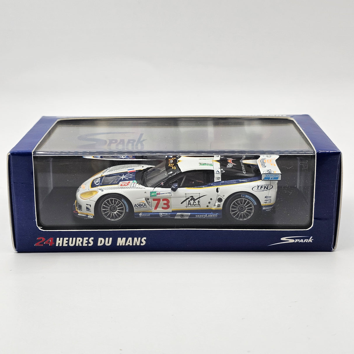 Spark Chevrolet Corvette C6.R #73 Luc Alphand Aventures 24Hrs Le Mans 2008 1/43 Scale