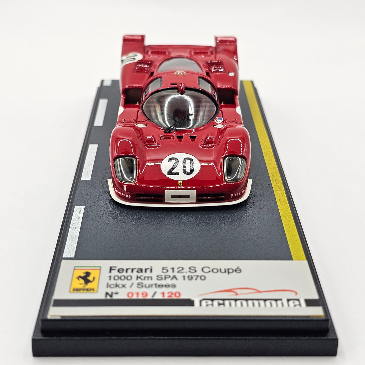 Tecnomodel Ferrari 512S #20 SpA Ferrari SEFAC 1000KM Spa 1970 1/43 Scale TLA 03A