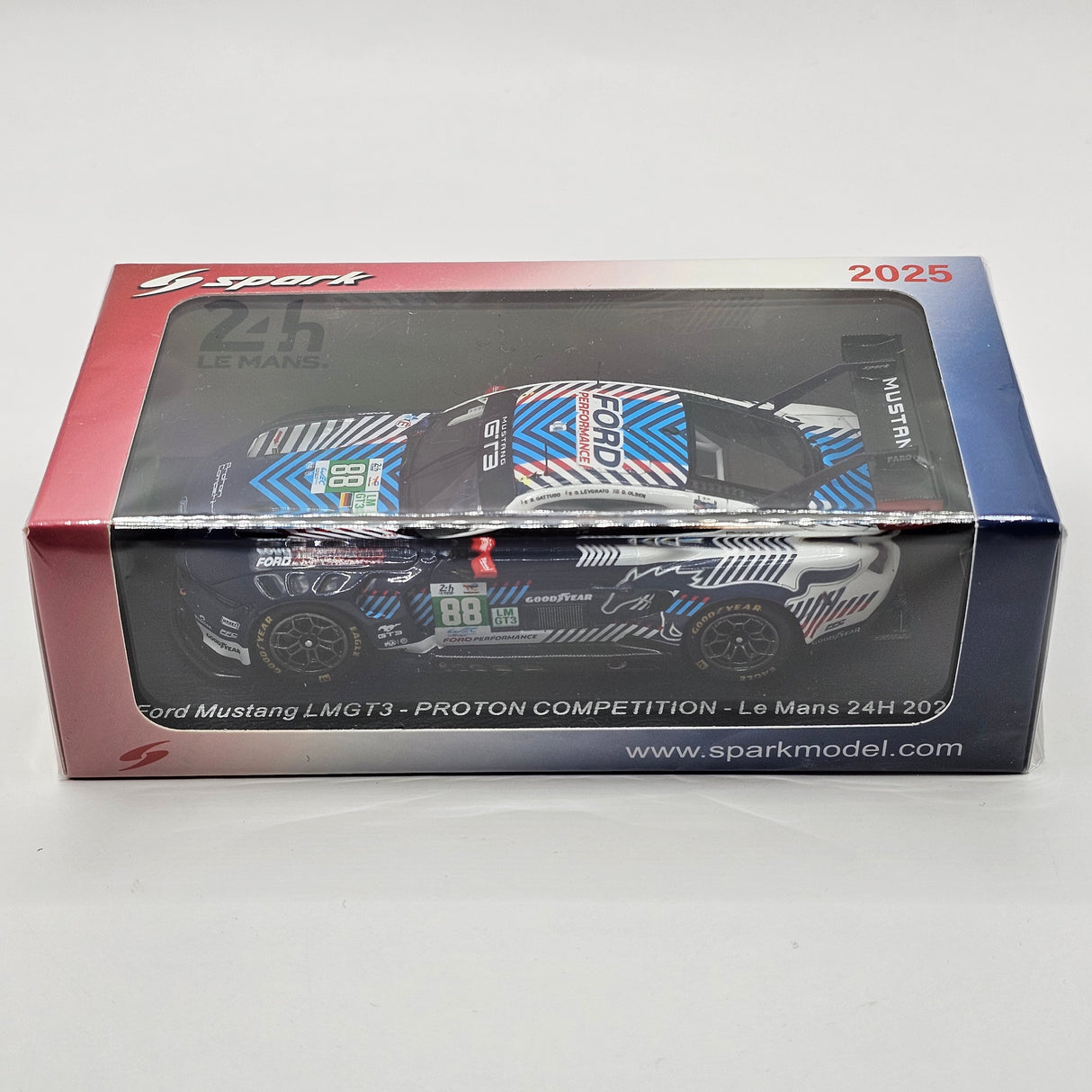 Spark Ford Mustang LMGT3 #88 Proton Competition 24 Hours of Le Mans 2025 1/43 Scale S9304