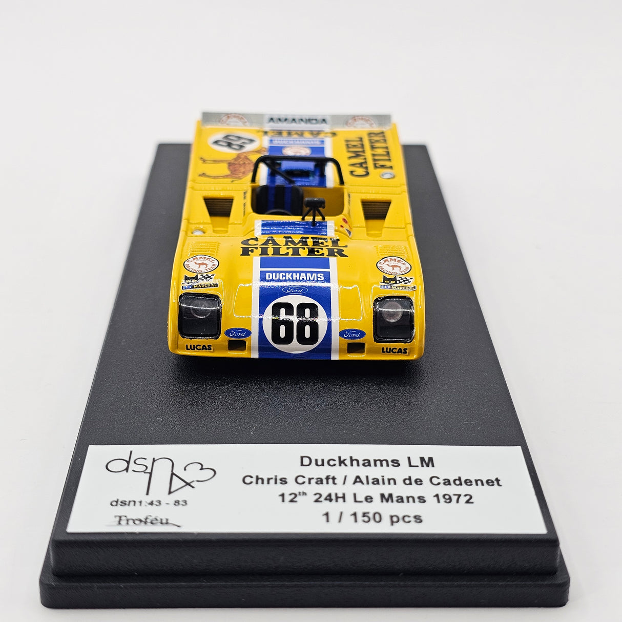 Trofeu DSN Duckhams LM72 #68 Duckham's Oil 24Hrs Le Mans 1972 1/43 Scale
