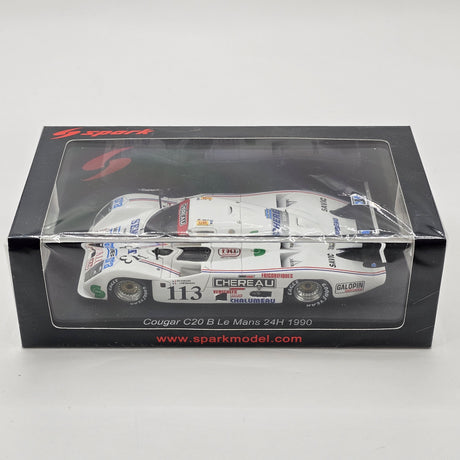 Spark Cougar C20B #113 Etablissements Chéreau 24Hrs Le Mans 1990 1/43 Scale S9511