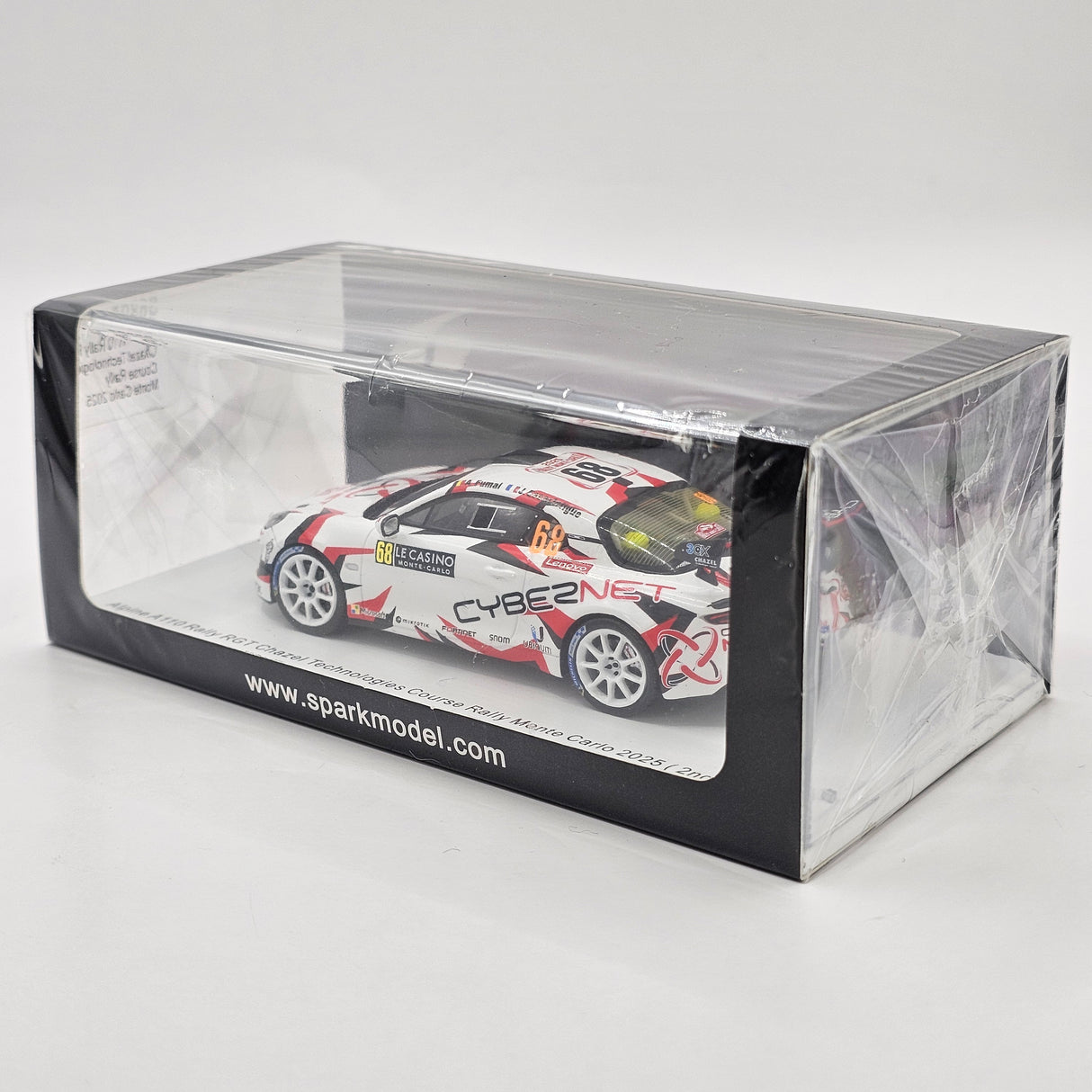 Spark Alpine A110 Rally RGT #68 Chazel Technologies Course Rally Monte Carlo 2025 (2nd RGT) 1/43 Scale