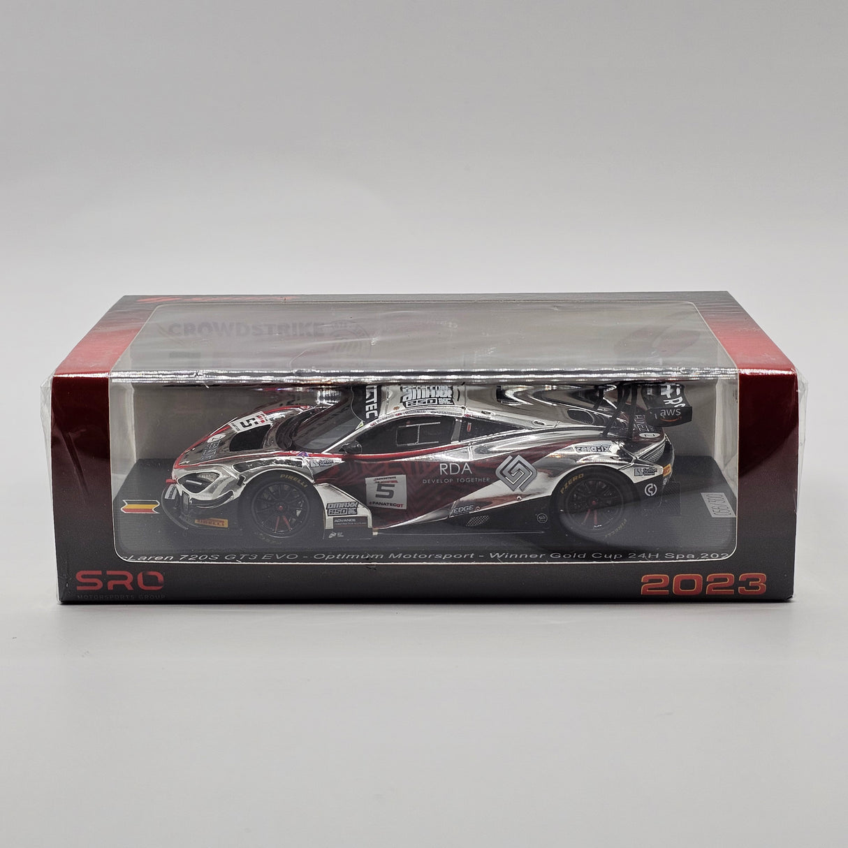 Spark McLaren 720S GT3 EVO #5 Optimum Motorsport Gold Winner 24Hrs Spa 2023 1/43 Scale