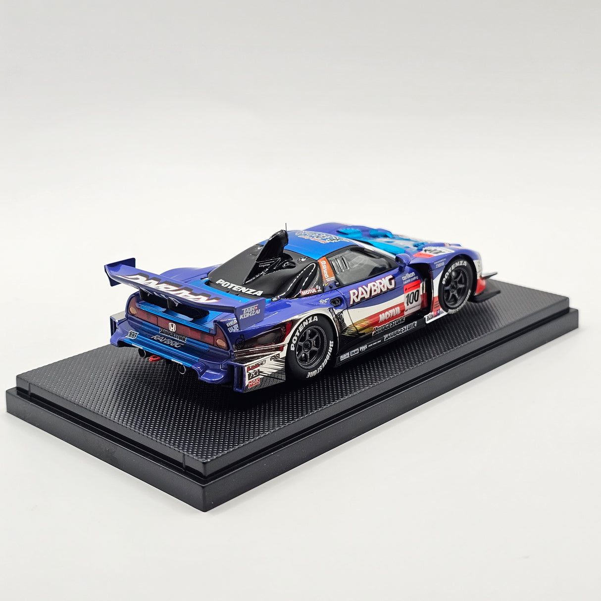 EBBRO Honda NSX GT500 #100 Raybrig Team Kunimitsu Super GT 2007 1/43 Scale