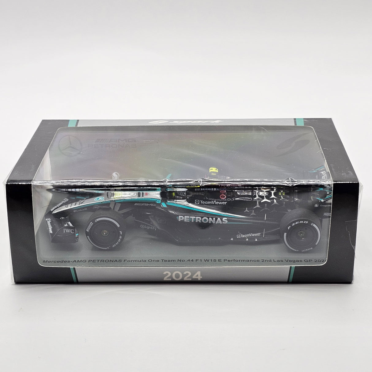 Spark Mercedes-AMG F1 W15 #44 Lewis Hamilton 2nd Las Vegas F1 GP 2024 1/43 Scale
