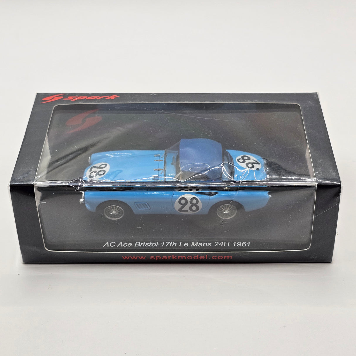Spark AC Ace Bristol #28 Equipe Chardonnet Le Mans GT 2.0 Class Winner 1961 1/43 Scale