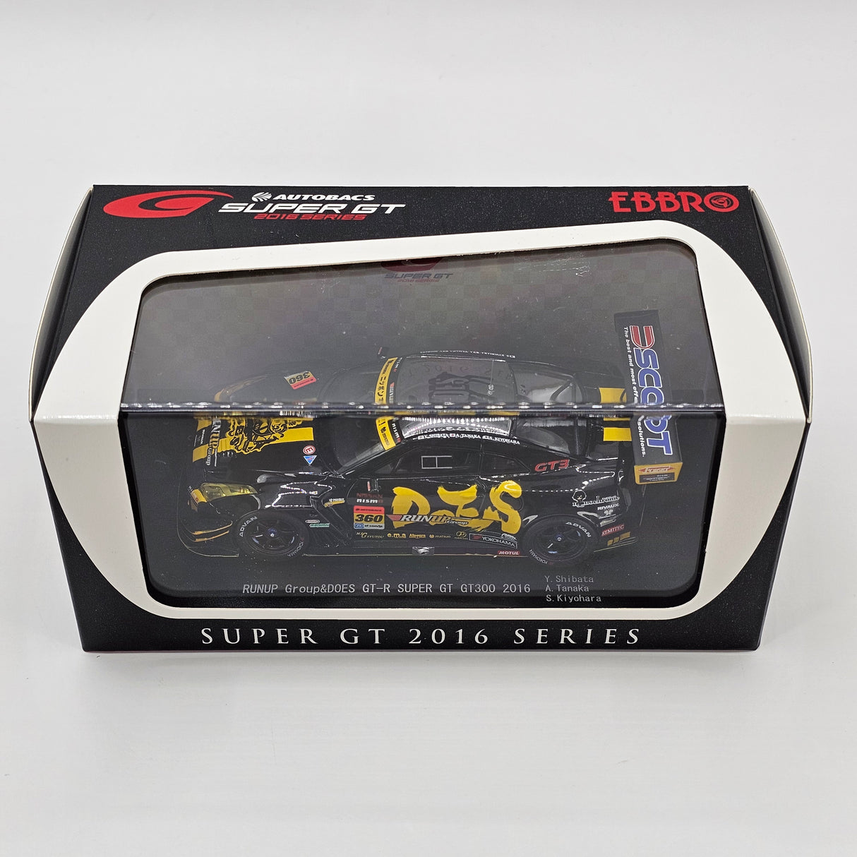 EBBRO Nissan GT-R GT3 GT300 #360 Tomei Sport Super GT 2016 1/43 Scale