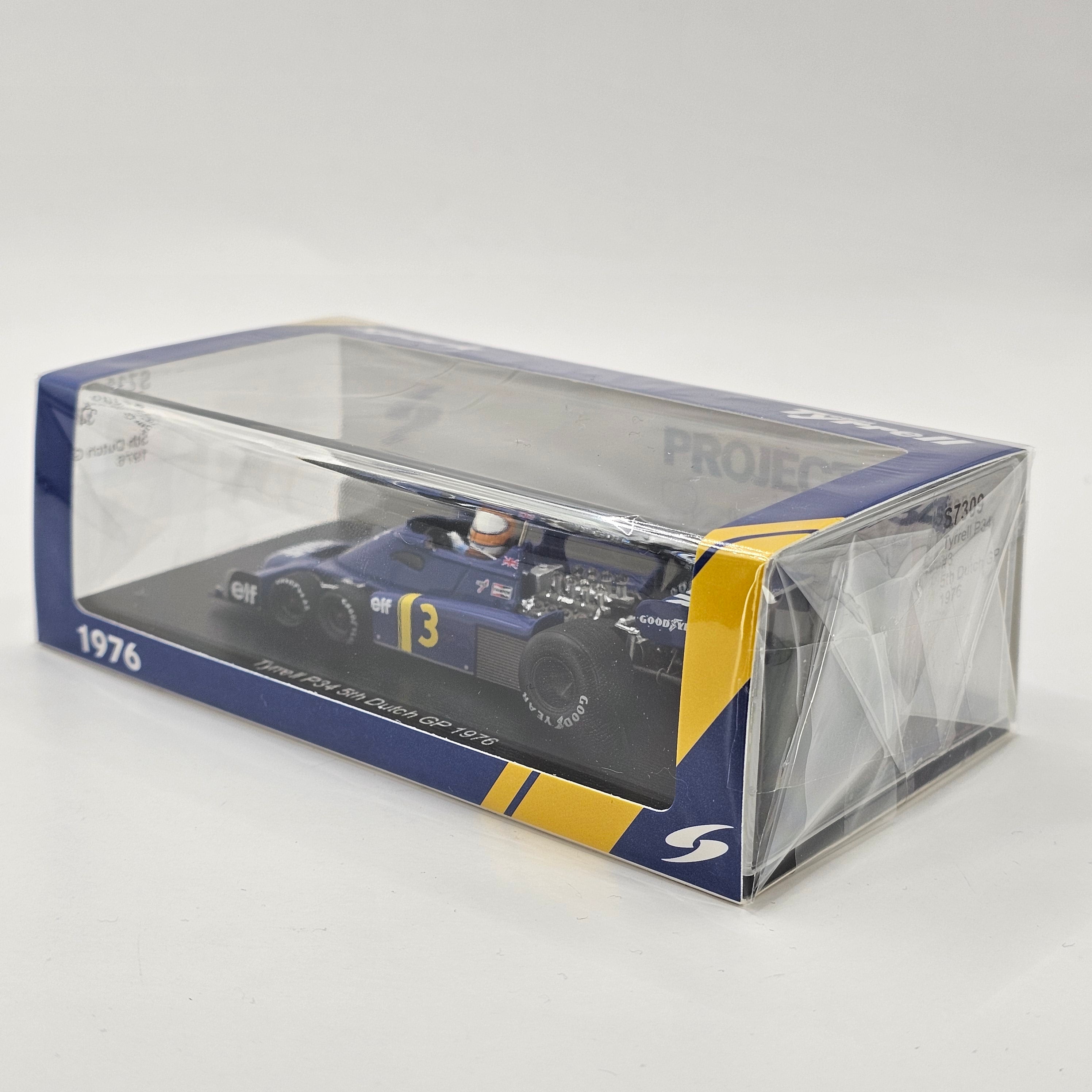 Spark Tyrrell P34 #3 Jody Scheckter 5th Dutch F1 GP 1976 1/43 Scale S7