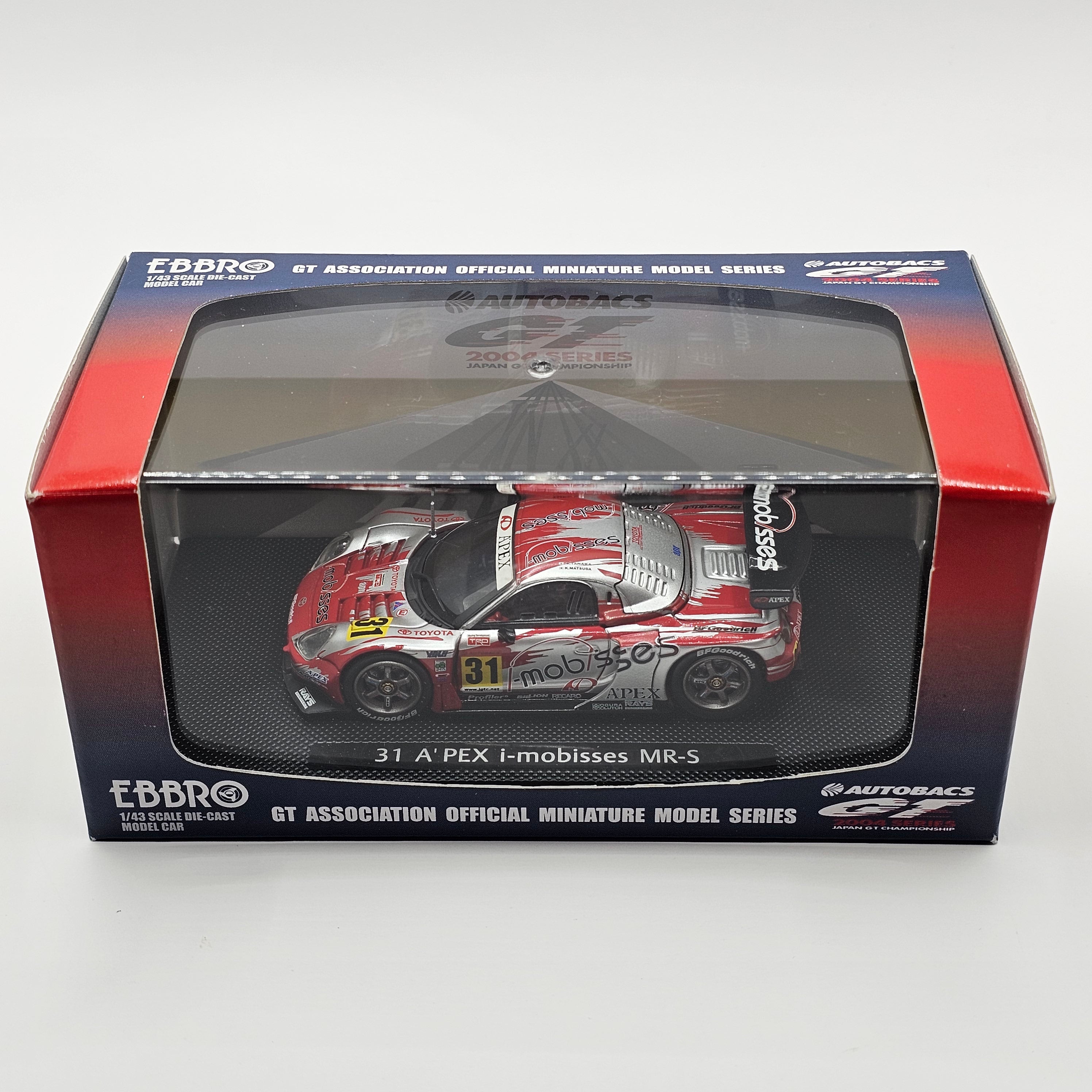 EBBRO Toyota MR-S #31 A'PEX with apr i-mobisses JGTC GT300 2004 1/43 S