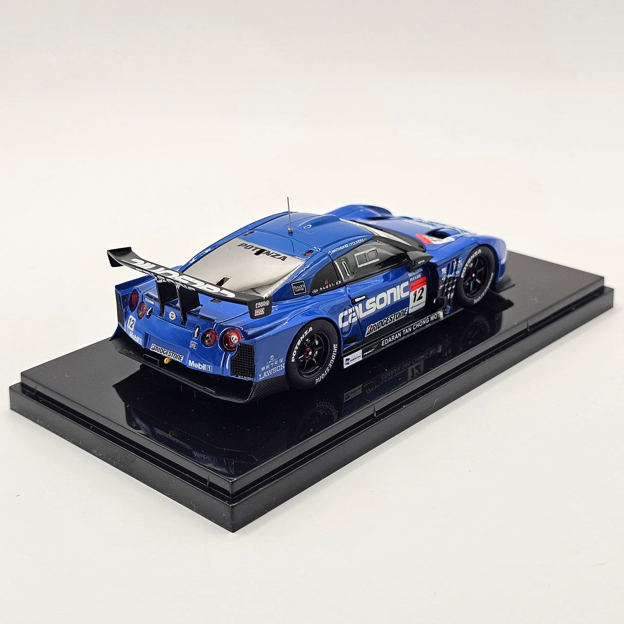 EBBRO Nissan GT-R GT500 #12 Calsonic Team Impul Super GT 2012 L.Downforce 1/43 Scale