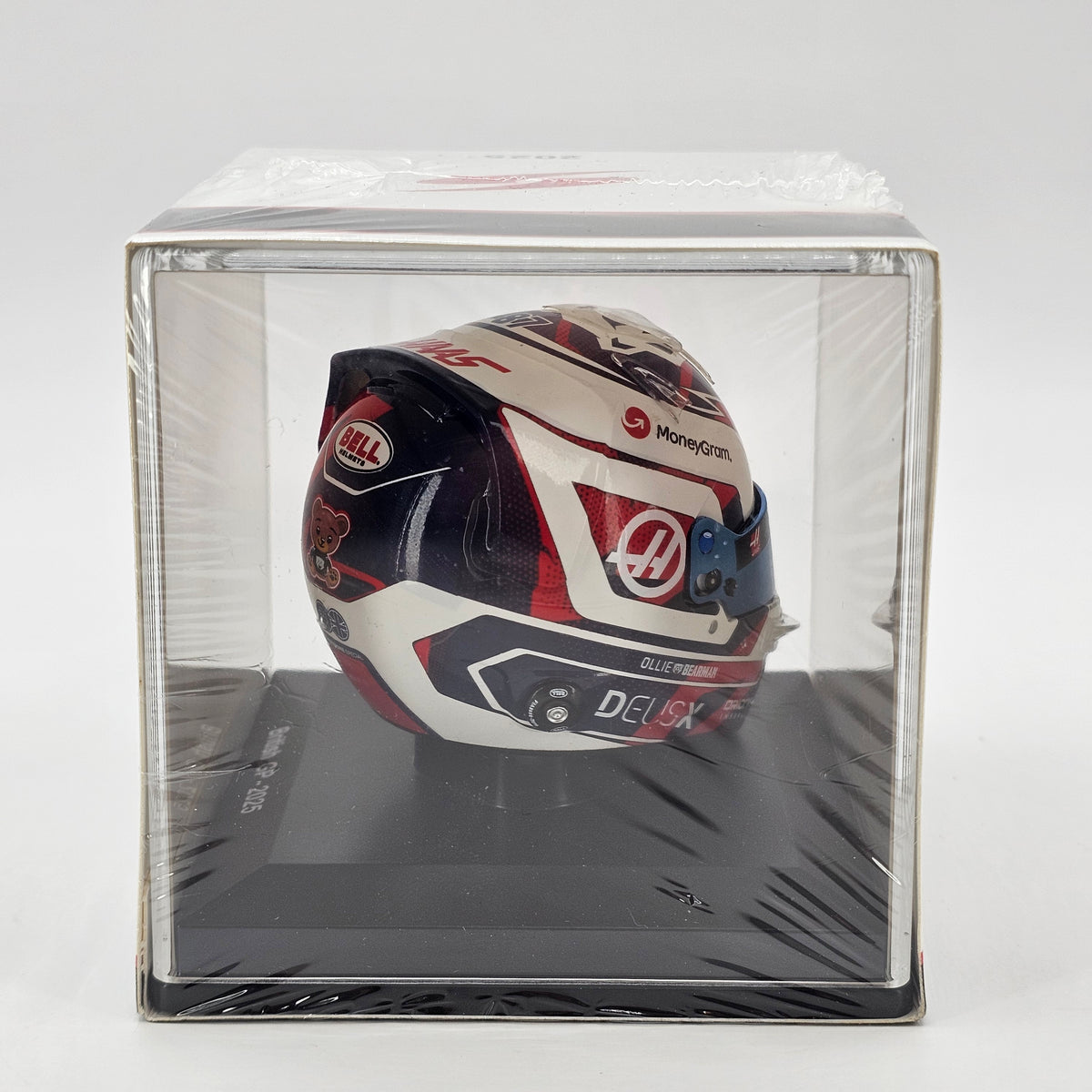 Spark Ollie Bearman MoneyGram Haas F1 Team British F1 GP 2025 Helmet 1/5 Scale