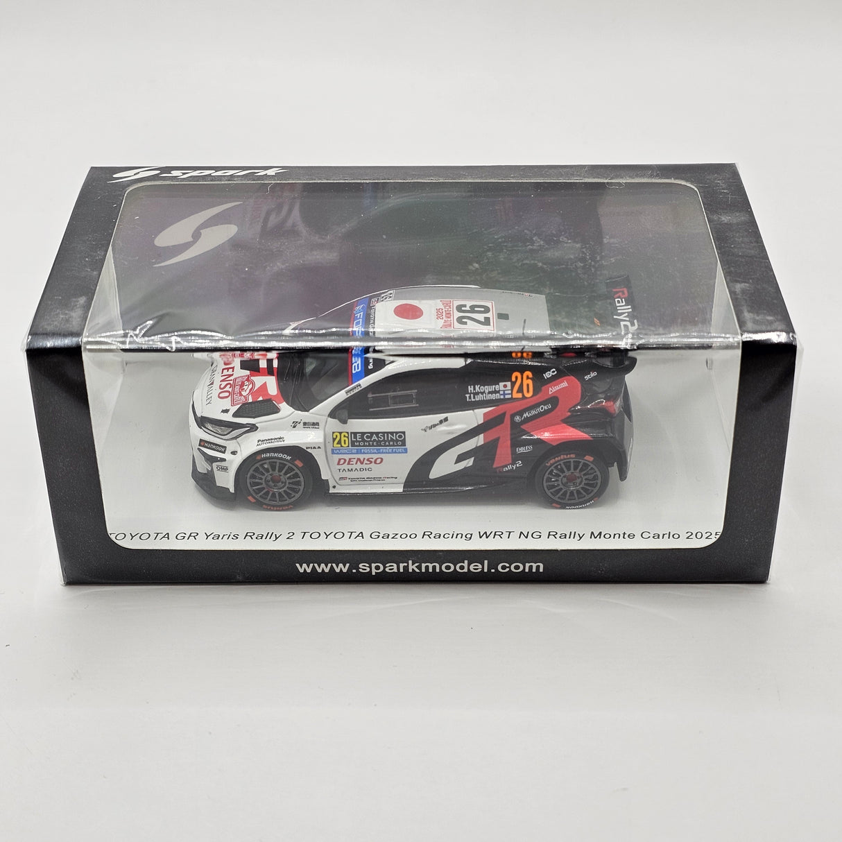 Spark Toyota GR Yaris Rally2 #26 TOYOTA Gazoo Racing WRT NG Rally Monte Carlo 2025 1/43 Scale