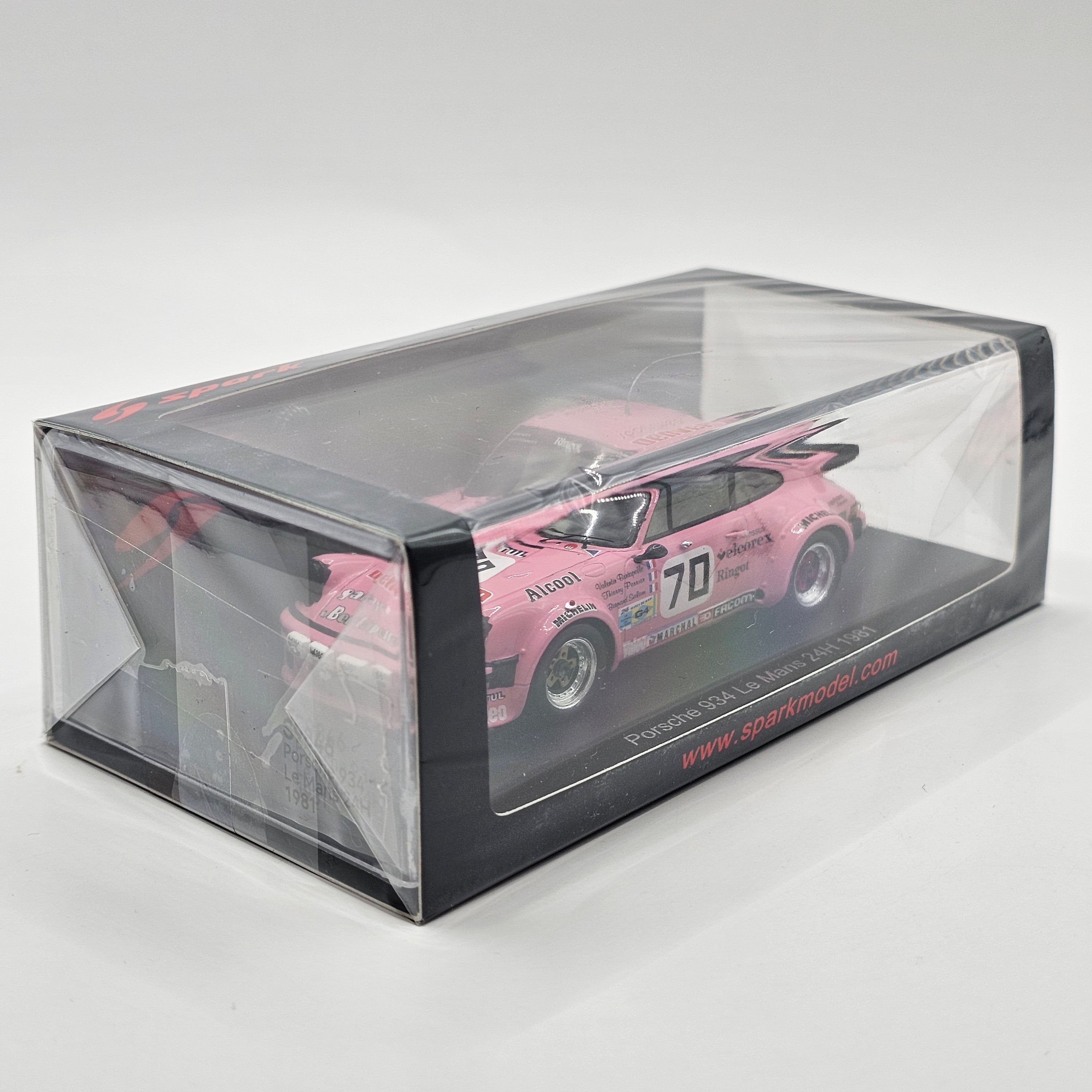Spark Porsche 934 #70 T. Perrier Le Mans 24H 1981 Class Winner 1/43 Sc