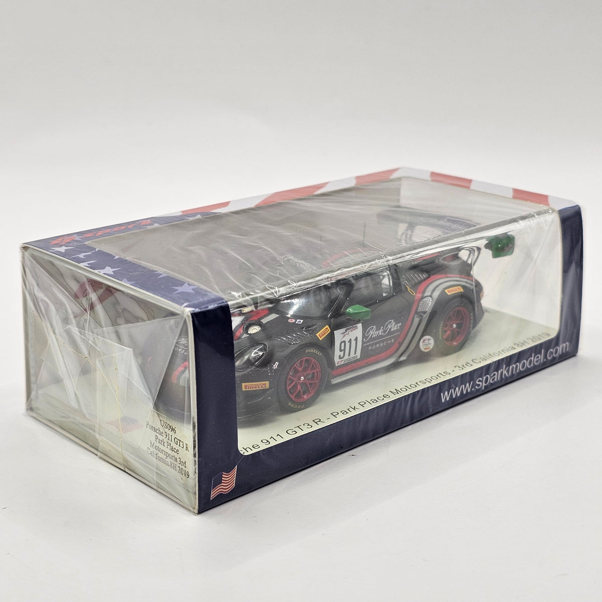 Spark Porsche 911 GT3 R #911 Park Place Motorsports 8Hrs California 2019 1/43 Scale