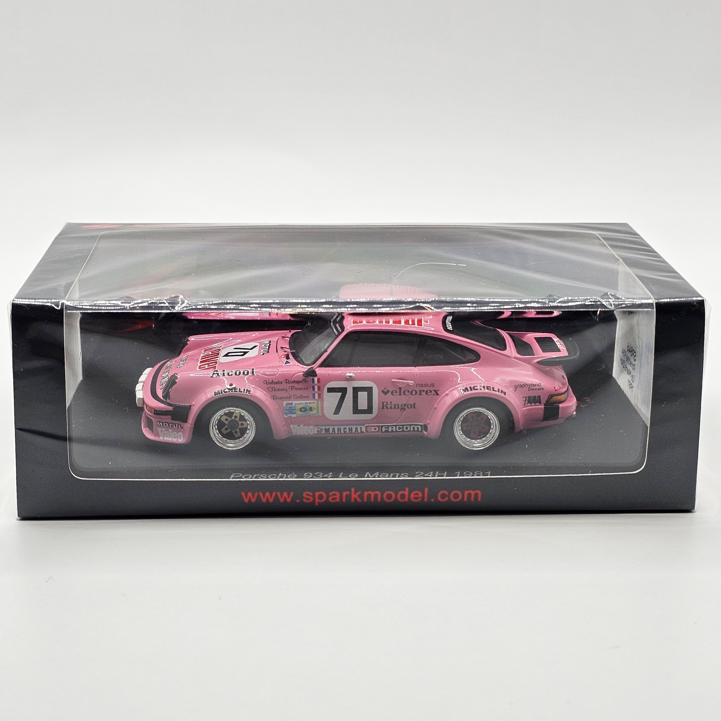 Spark Porsche 934 #70 T. Perrier Le Mans 24H 1981 Class Winner 1/43 Sc