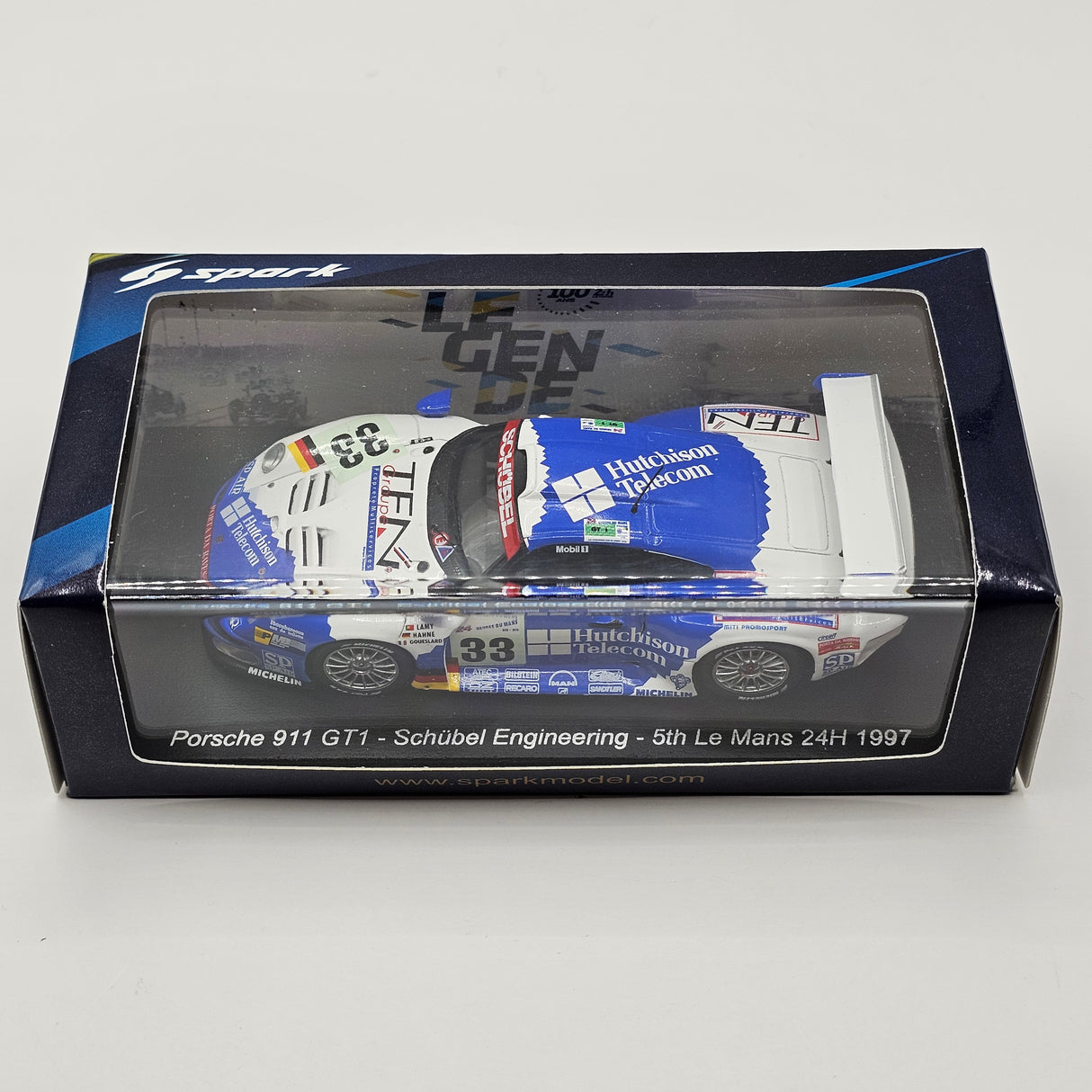 Spark Porsche 911 GT1 #33 Schübel Rennsport 24Hrs Le Mans 1997 1/43 Scale