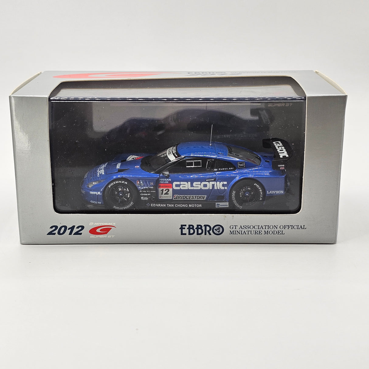 EBBRO Nissan GT-R GT500 #12 Calsonic Team Impul Super GT 2012 1/43 Scale