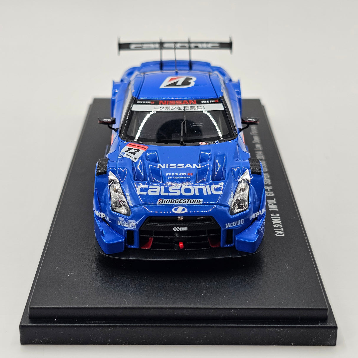 EBBRO Nissan GT-R GT500 #12 Calsonic Team Impul Super GT 2014 (L.Downforce) 1/43 Scale