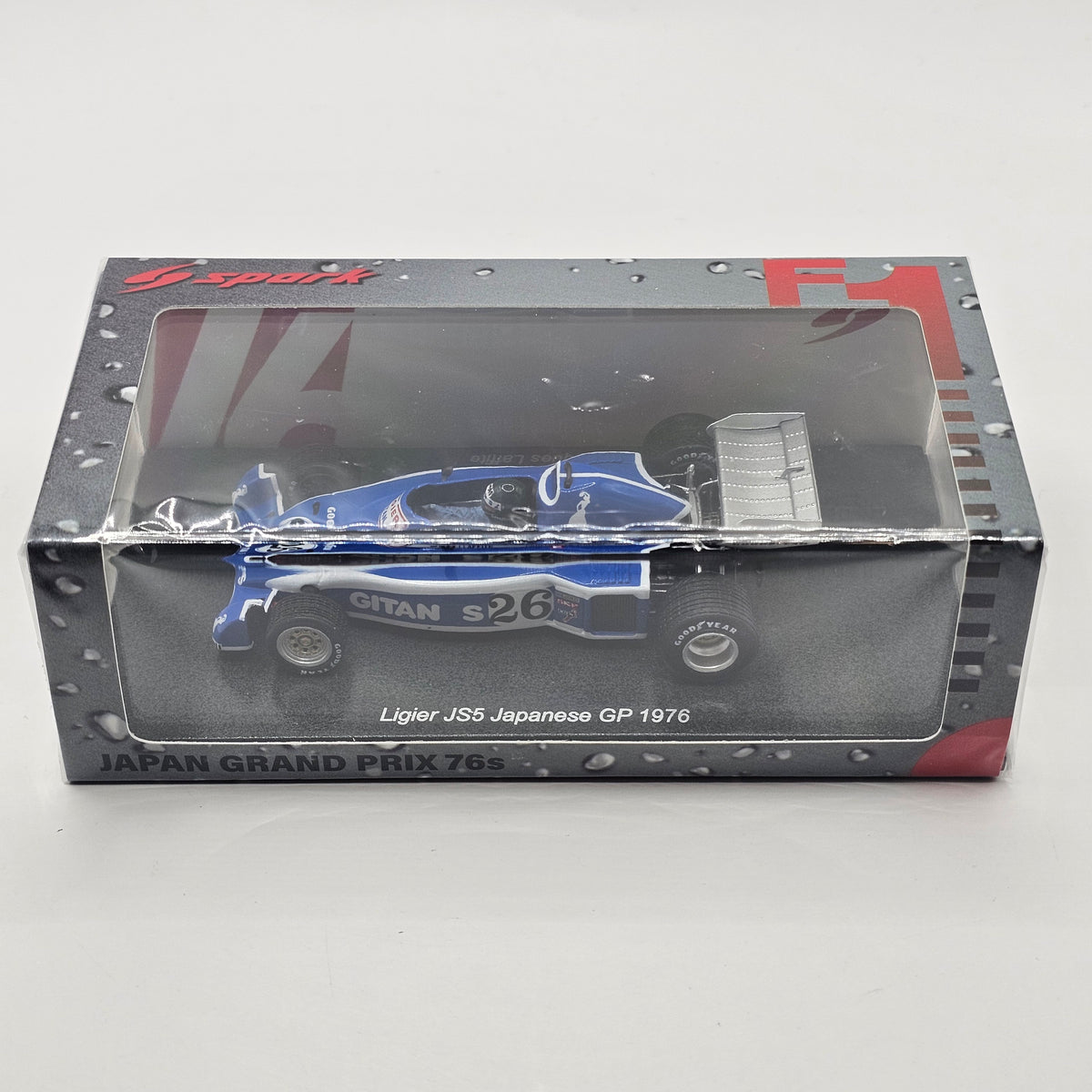 Spark Ligier JS5 #26 Jacques Laffite 1976 Japanese F1 Grand Prix 1/43 Scale