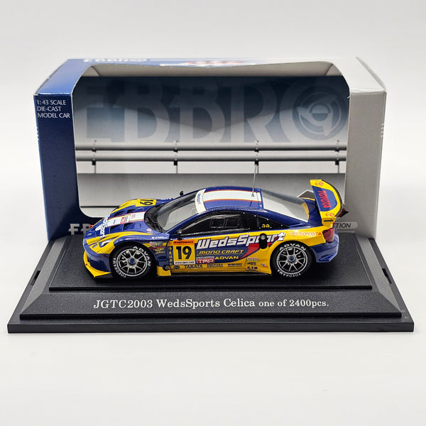 エブロ 1/43 WedsSports Celica JGTC2003 EBBRO Toyota Celica #19 WedsSport Racing Project Bandoh JGTC GT300 200