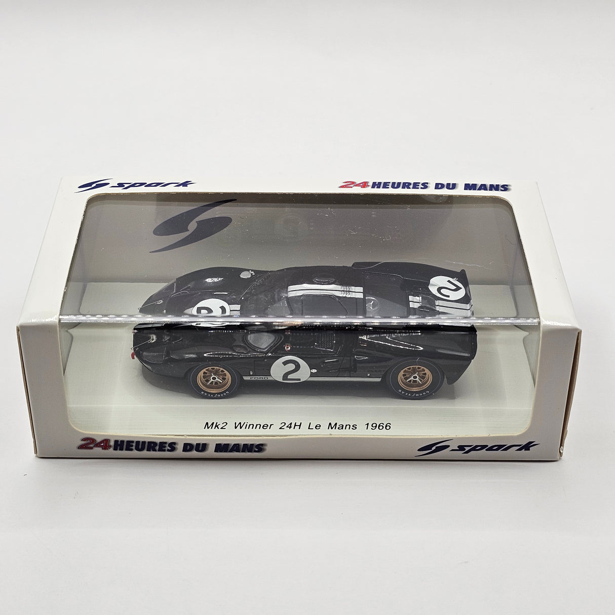 Spark Ford GT40 MKII #2 Ford Motor Company Winner 24Hrs Le Mans 1966 1/43 Scale
