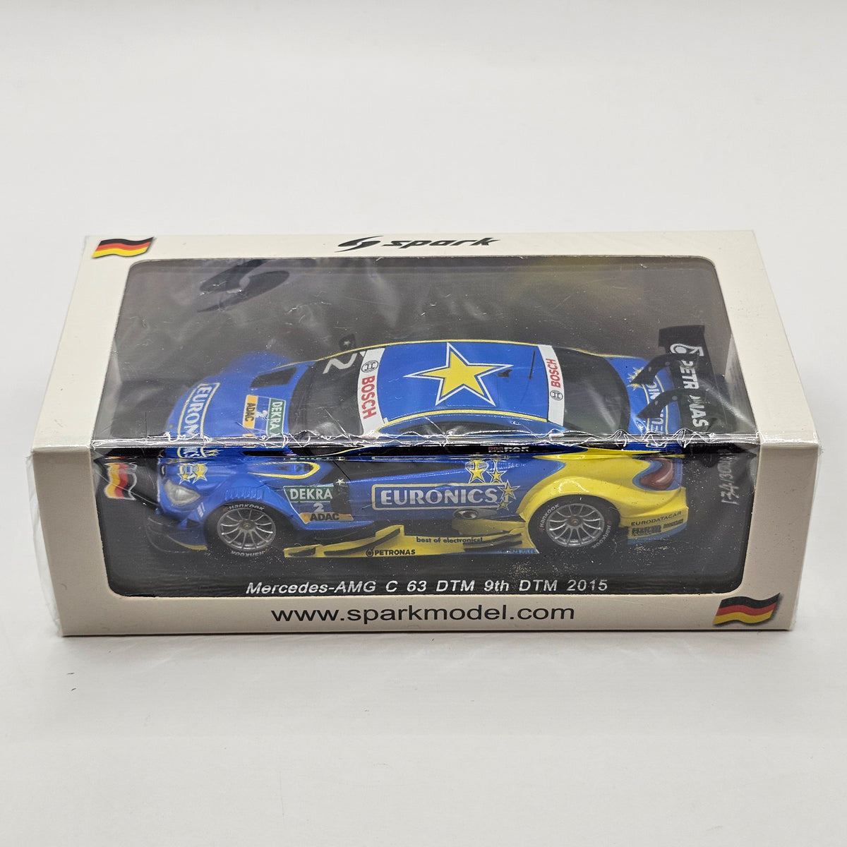 Spark Mercedes-AMG C63 DTM #2 Euronics/BWT Gary Paffett DTM 2015 1/43 Scale