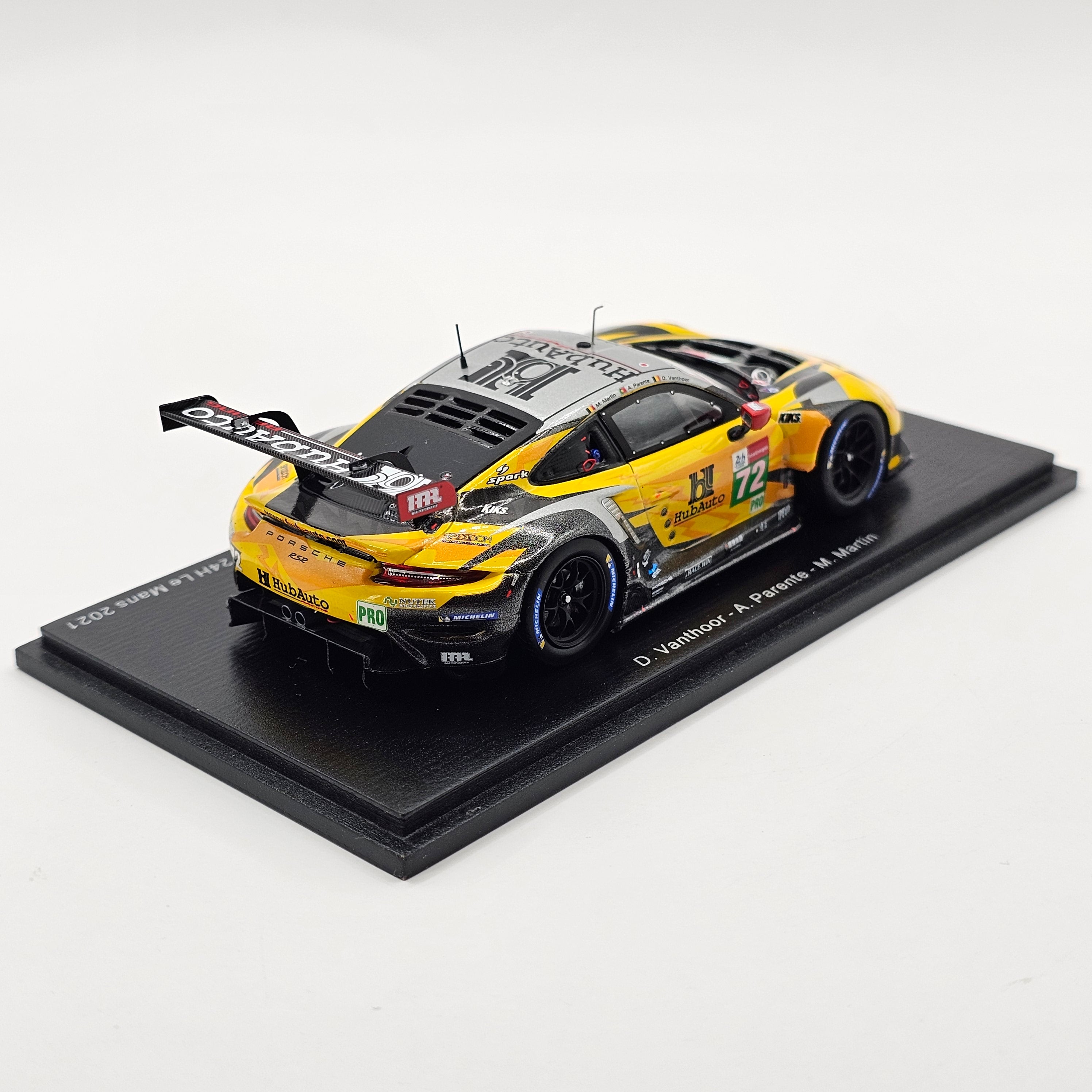 Spark Porsche 911 RSR-19 #72 HubAuto Racing 24Hrs Le Mans 2021 1/43 Sc