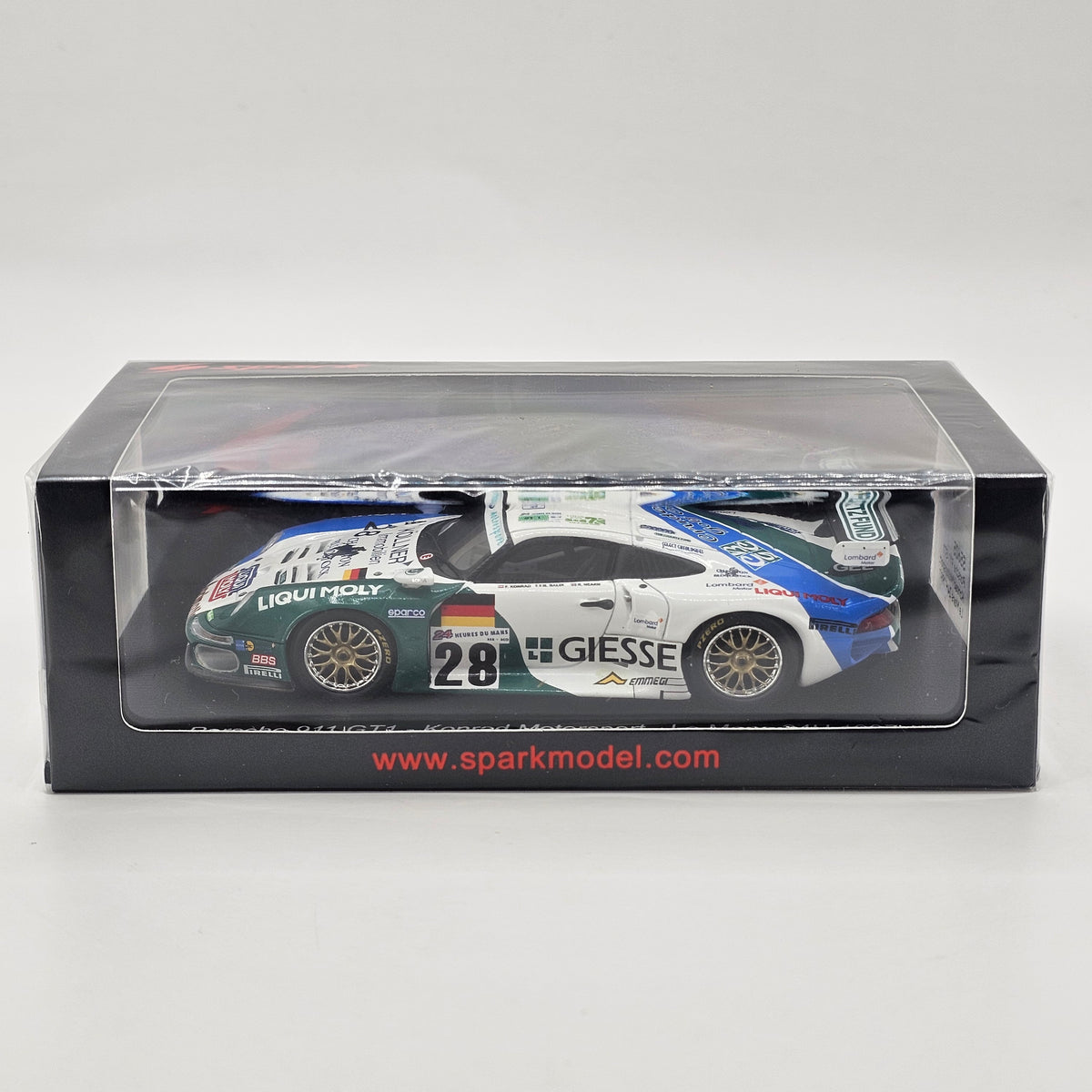 Spark Porsche 911 GT1 #28 Konrad Motorsport 24Hrs Le Mans 1997 1/43 Scale