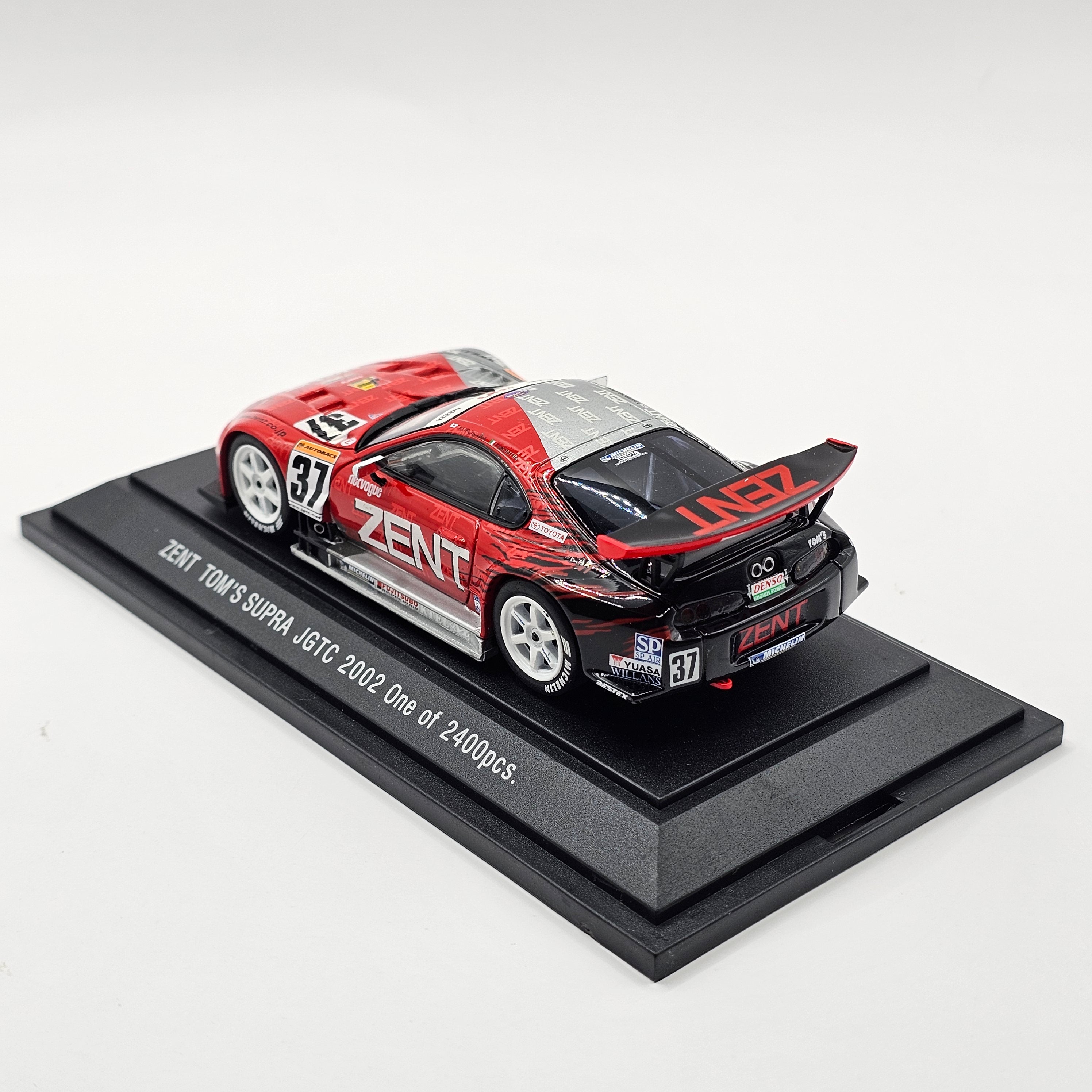 EBBRO Toyota Supra #37 Zent Toyota Team TOM'S JGTC GT500 2002 1/43 Sca