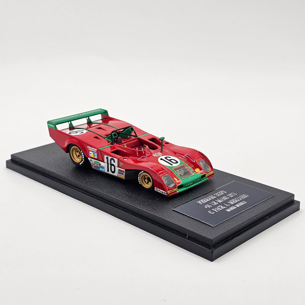 Marsh Models Ferrari 312PB-73 #16 SpA Ferrari SEFAC 2nd 24Hrs Le Mans 1973 1/43 Scale