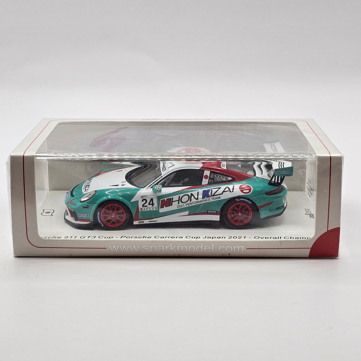Spark Porsche 911 GT3 Cup #24 Tsubasa Kondo Winner Porsche Carrera Cup 2021 1/43 Scale