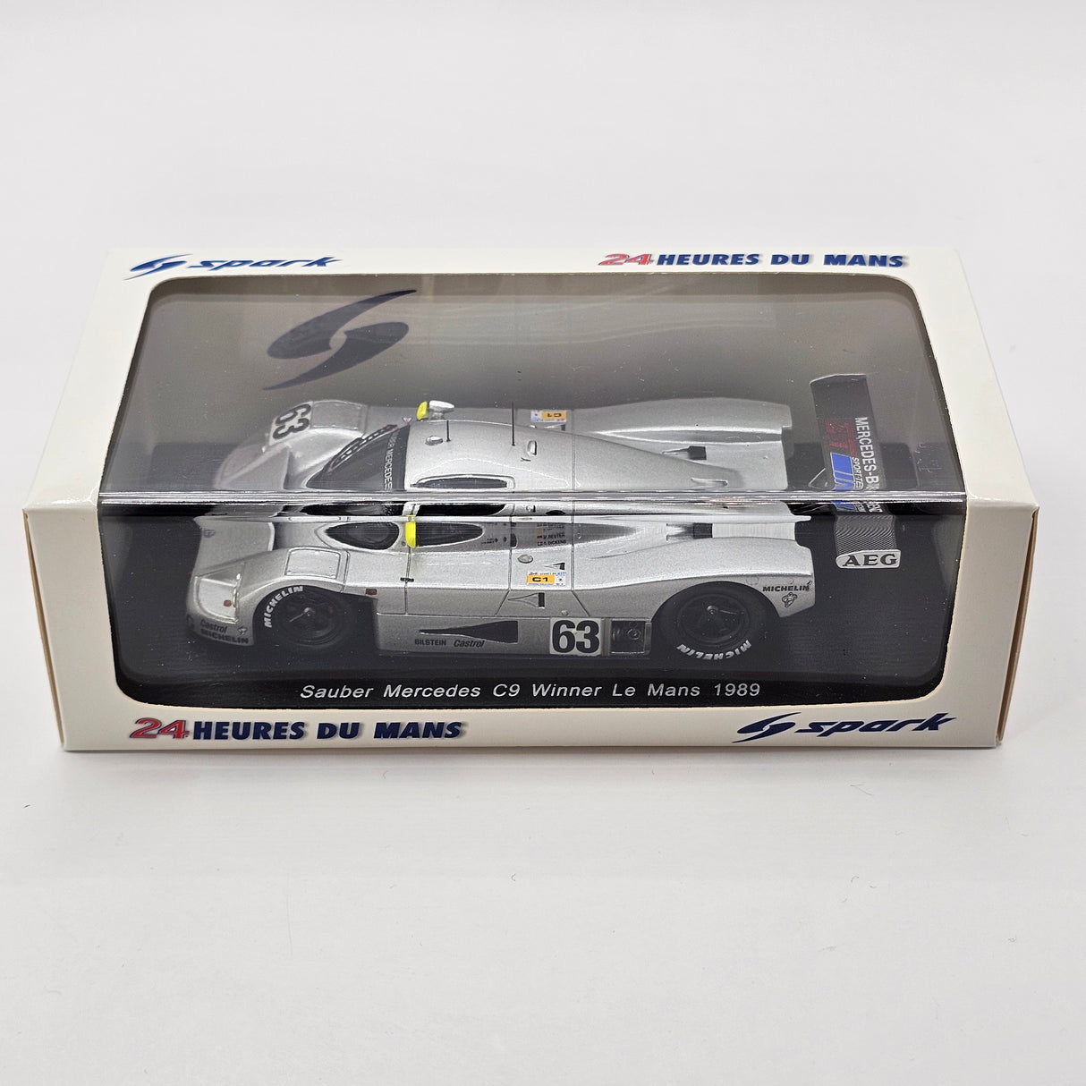 Spark Sauber C9 #63 Team Sauber Mercedes Winner 24Hrs Le Mans 1989 1/43 Scale