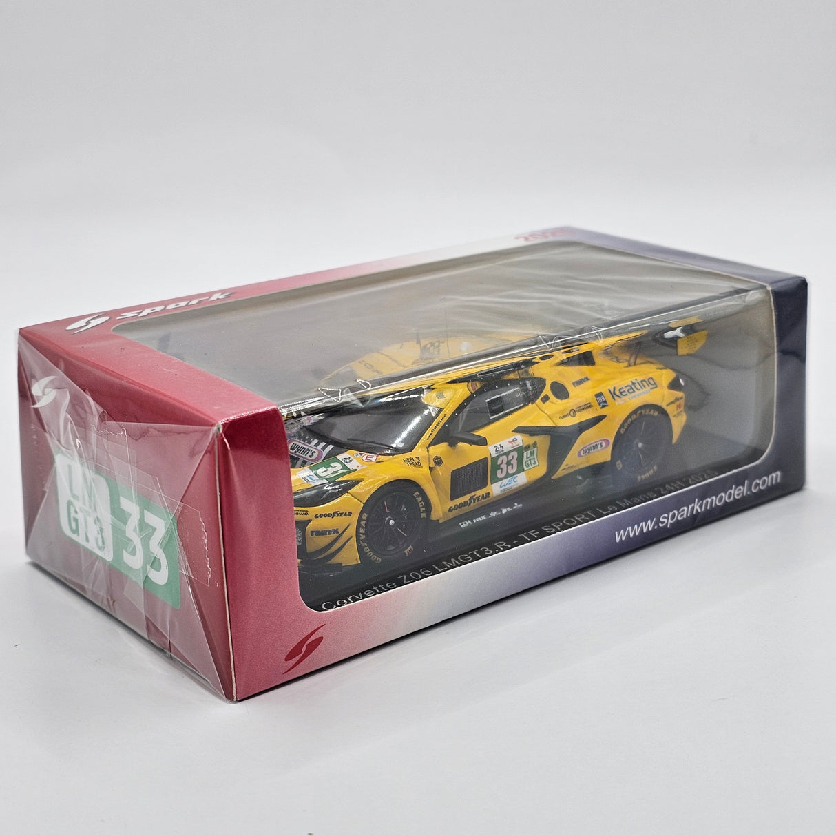 Spark Chevrolet Corvette Z06 LMGT3.R #33 TF Sport 24 Hours of Le Mans 2025 1/43 Scale S9293
