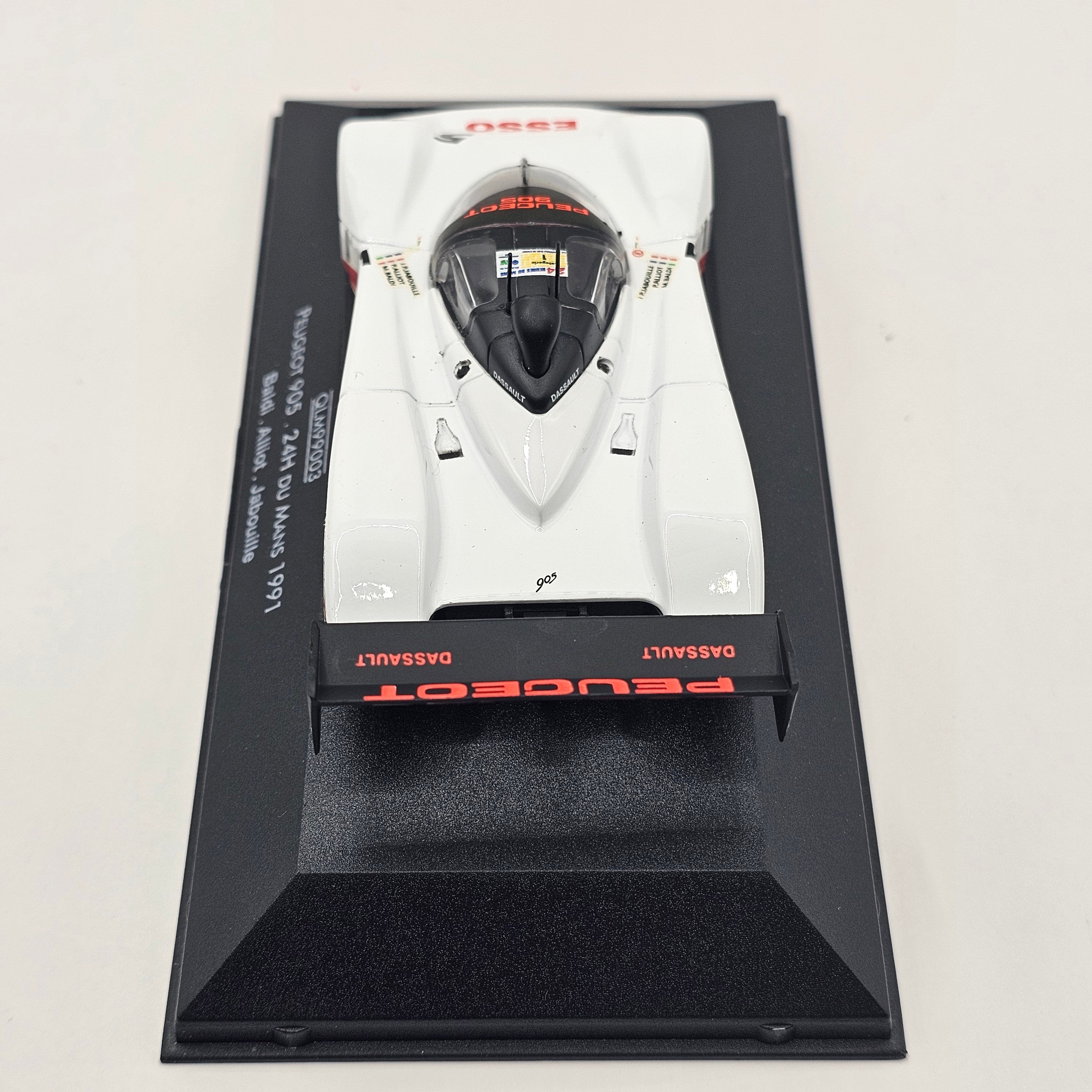 Quartzo Peugeot 905 #5 Peugeot Talbot Sport Le Mans 24Hrs 1991 1/43 Sc