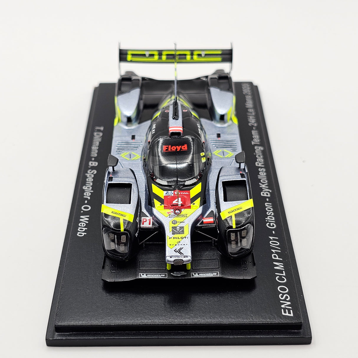 Spark ENSO CLM P1/01 #4 ByKolles Racing Team 24Hrs Le Mans 2020 1/43 Scale