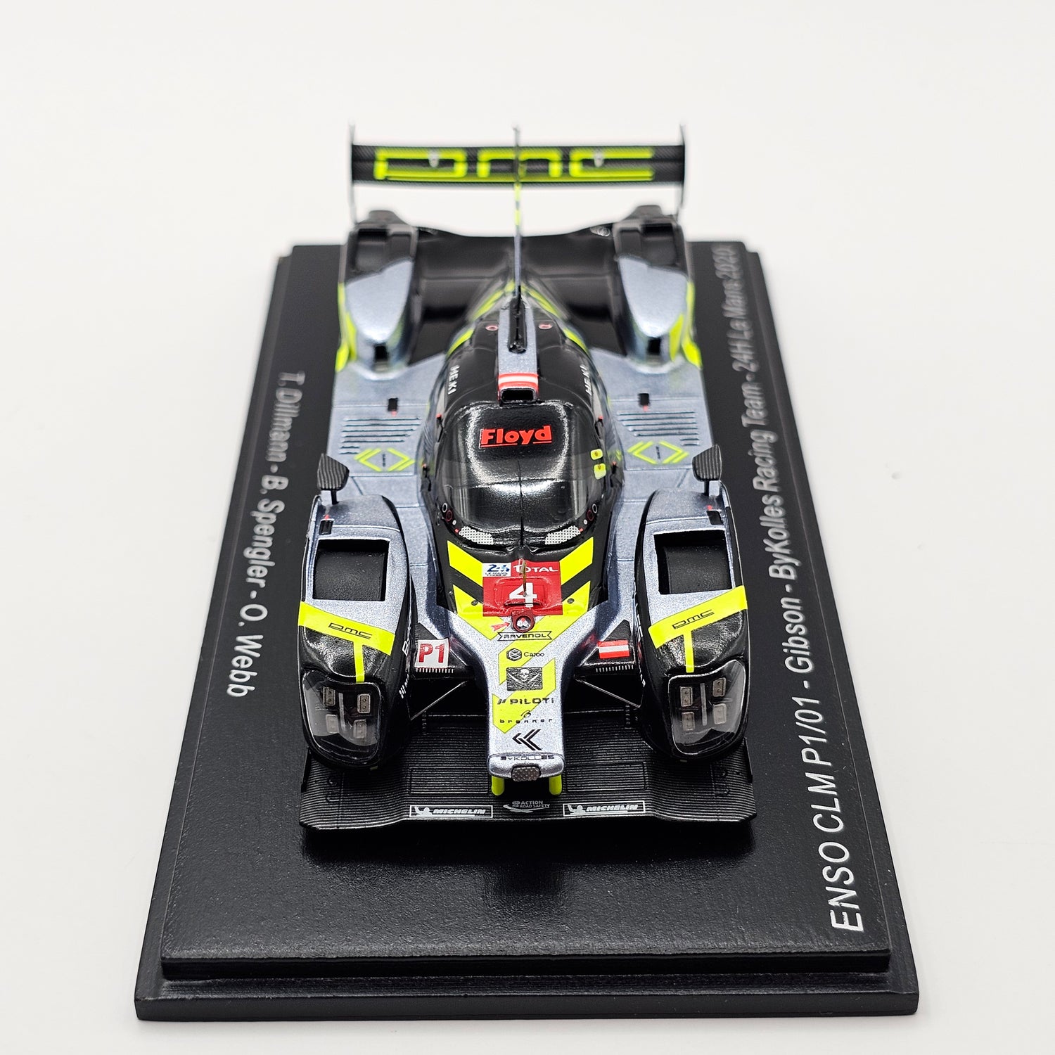 SPARK-MODEL S7957 Escala 1/43 | ENSO CLM P1/01 4.5L V8 GIBSON TEAM BYKOLLES RACING N 4 24h LE Mans 2020 T Dillmann B Spengler O Webb