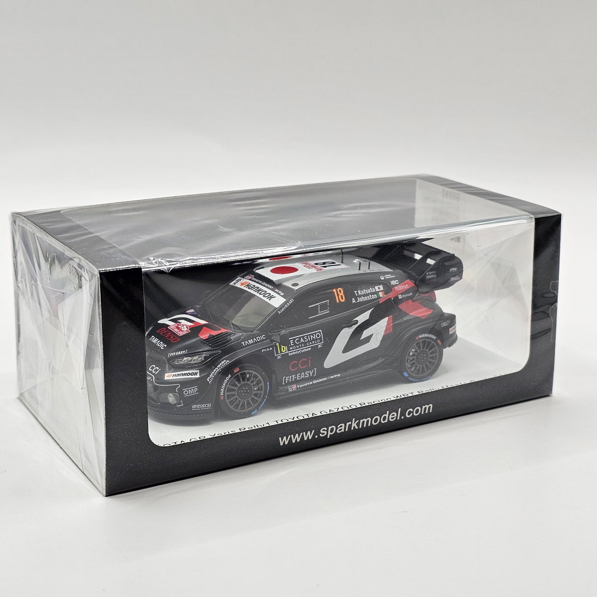 Spark Toyota GR Yaris Rally1 #18 TOYOTA GAZOO Racing WRT Rally Monte Carlo 2025 1/43 Scale