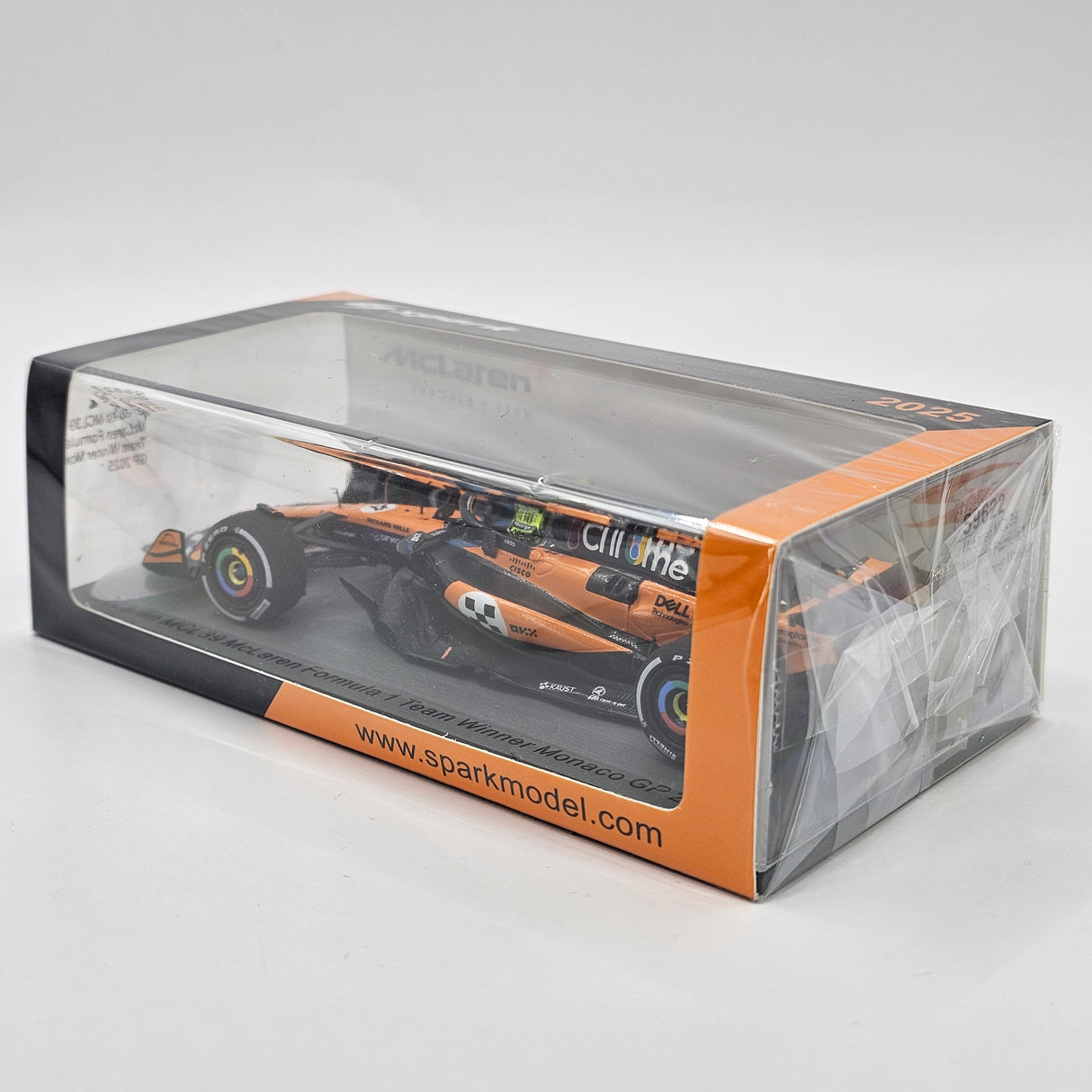 Spark McLaren MCL39 #4 Lando Norris Monaco F1 GP 2025 Winner 1/43 Scale S9622
