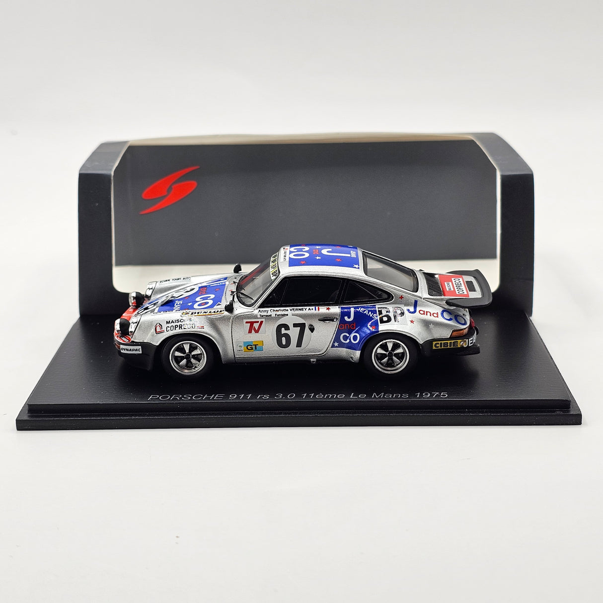 Spark Porsche 911 Carrera RS #67 A.-C. Verney 24Hrs Le Mans 1975 1/43 Scale S9807