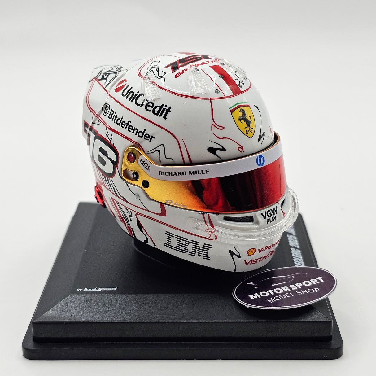 Looksmart Charles Leclerc Scuderia Ferrari HP Japan GP 2025 150th GP 1/5 Scale Helmet LSHEL012
