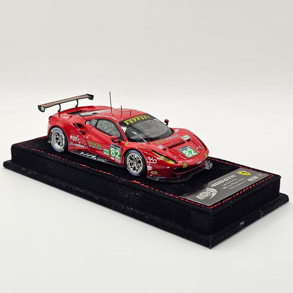 BBR Concept 43 Ferrari 488 GTE #82 Risi Competizione 24Hrs Le Mans 2016 1/43 Scale
