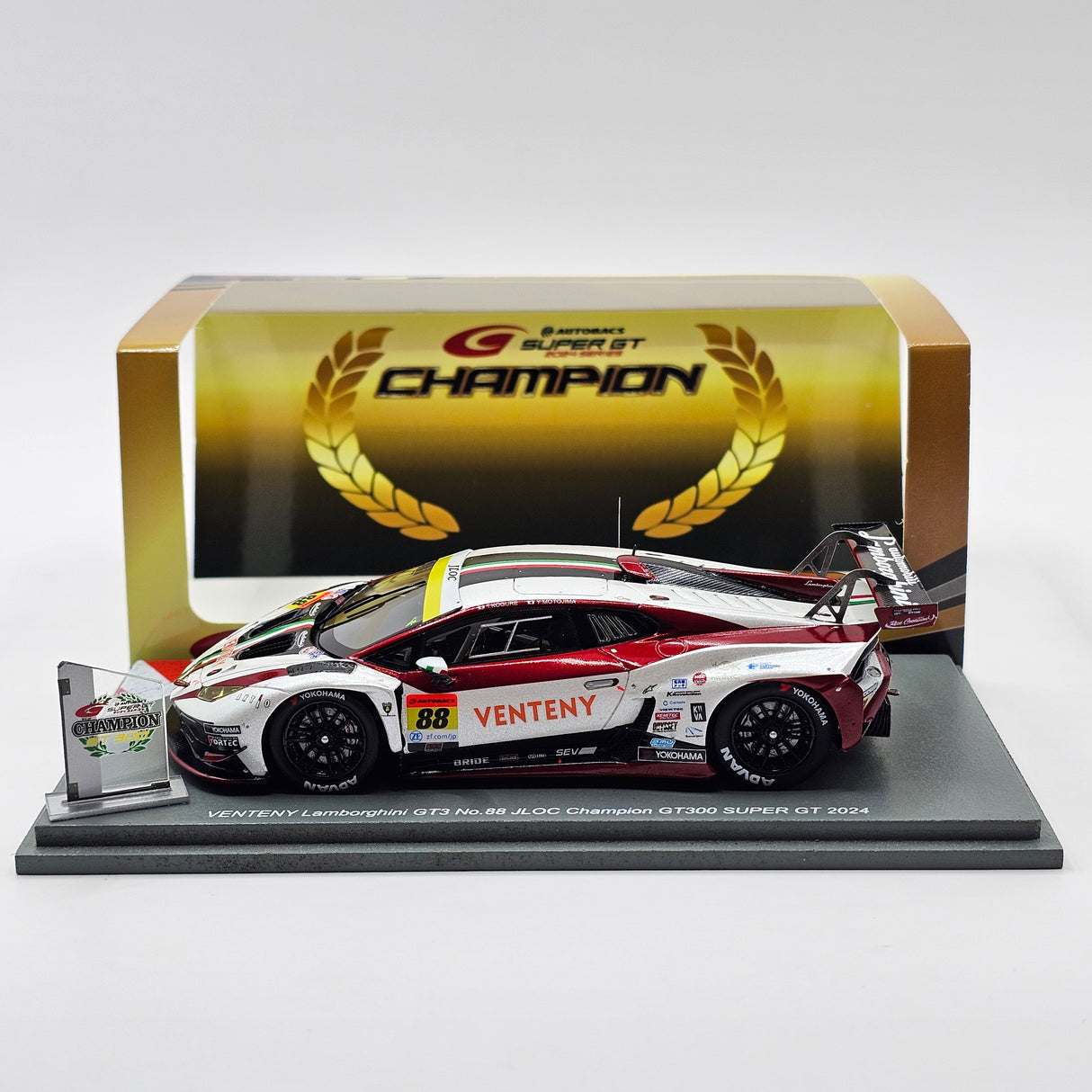 Spark Lamborghini Huracán GT3 Evo 2 #88 JLOC Super GT GT300 2024 Champion 1/43 Scale