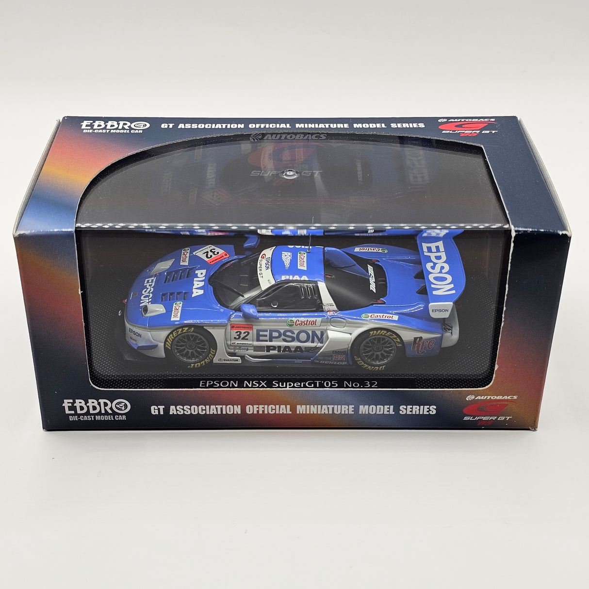 EBBRO Honda NSX #32 Epson Nakajima Racing Super GT GT500 2005 1/43 Scale