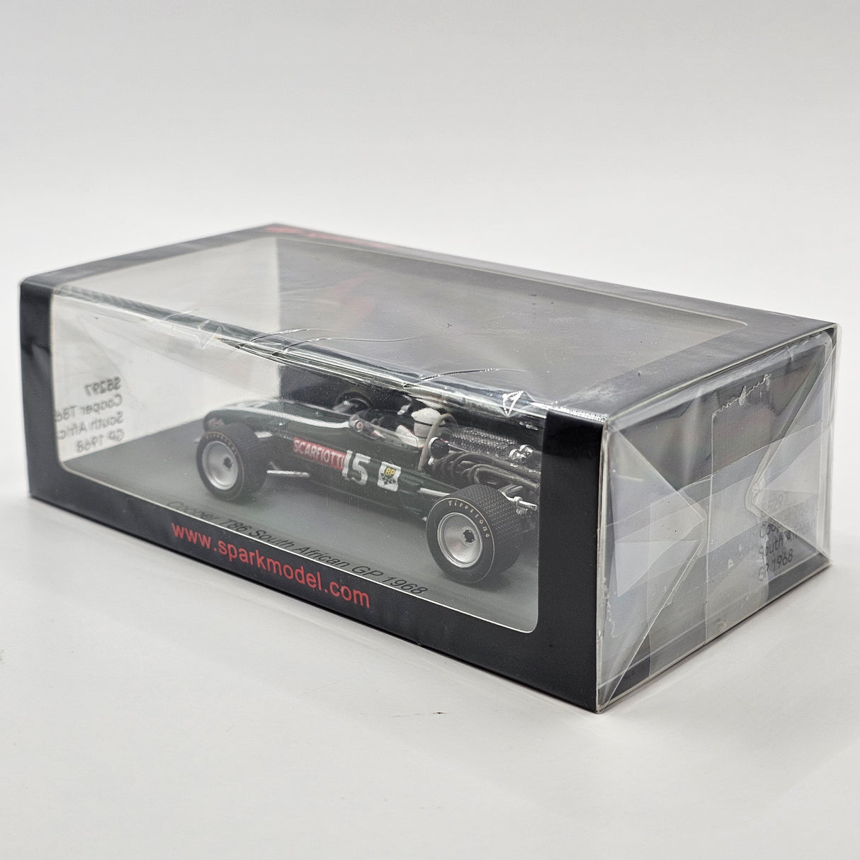 Spark Cooper T86 #15 Ludovico Scarfiotti South African GP Formula 1 1968 1/43 Scale