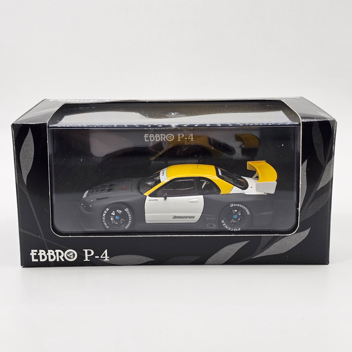 EBBRO P4 Nissan Skyline R34 GT-R NISMO JGTC GT500 2001 Test Car 1/43 Scale