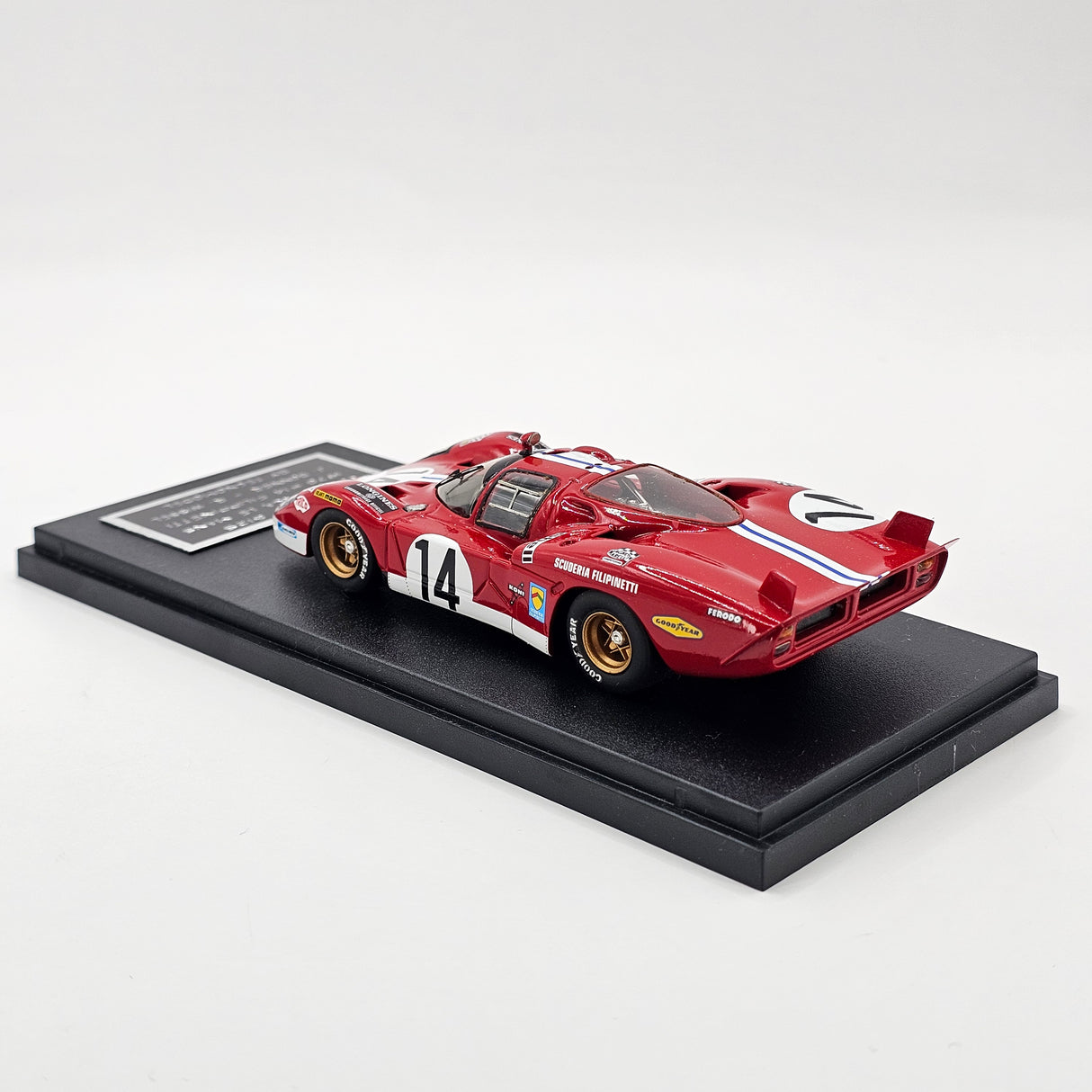Tecnomodel Ferrari 512S #14 Scuderia Filipinetti 24Hrs Le Mans 1970 1/43 Scale