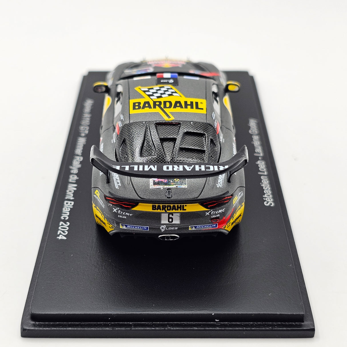 Spark Alpine A110 GT+ Rallye du Mont Blanc 2024 Winner Sébastien Loeb 1/43 Scale