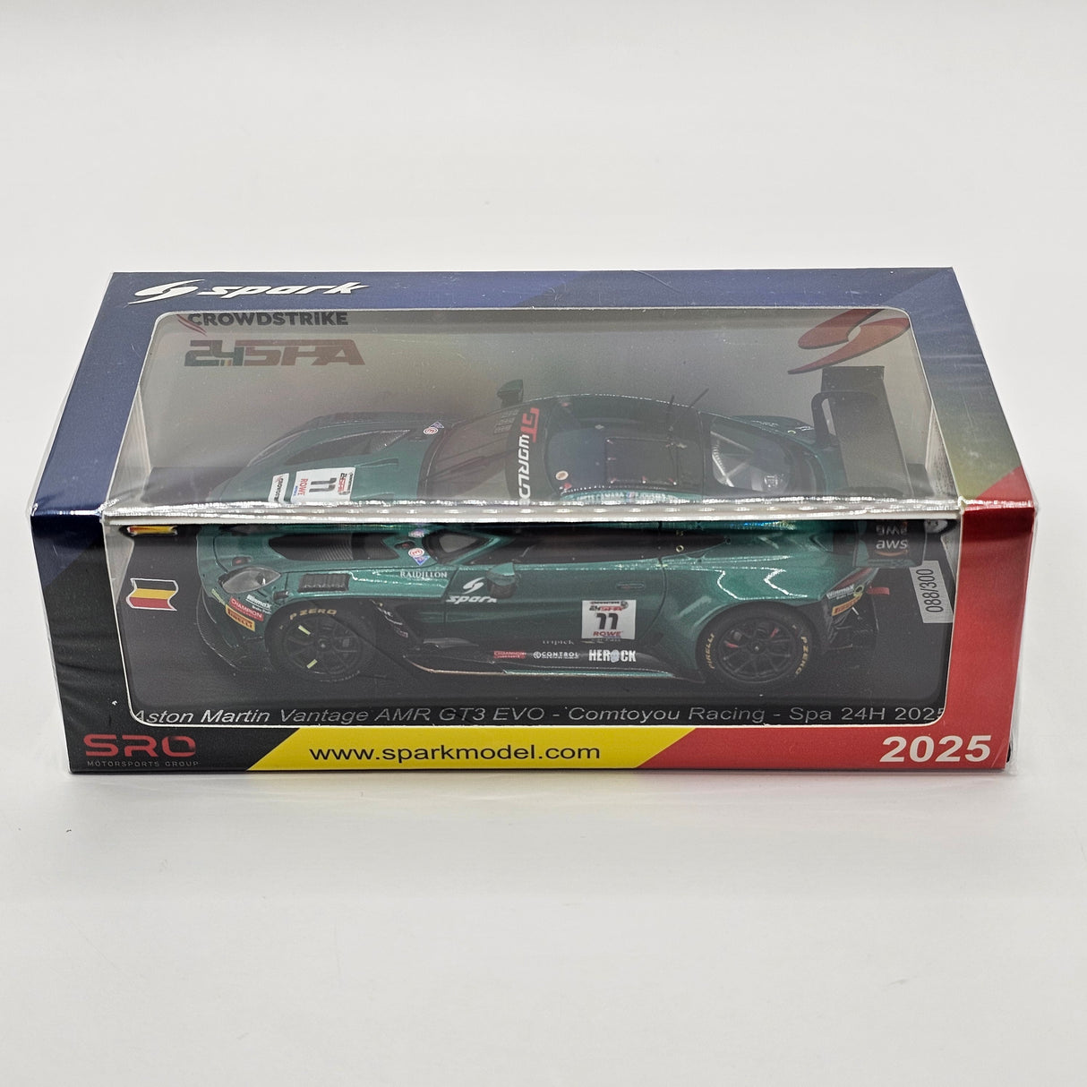 Spark Aston Martin Vantage AMR GT3 EVO #11 Comtoyou Racing 24Hrs Spa 2025 1/43 Scale