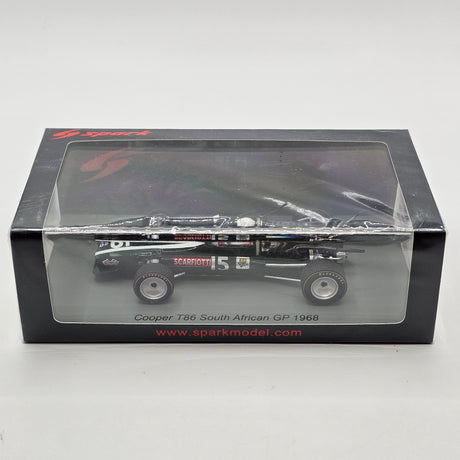 Spark Cooper T86 #15 Ludovico Scarfiotti South African GP Formula 1 1968 1/43 Scale